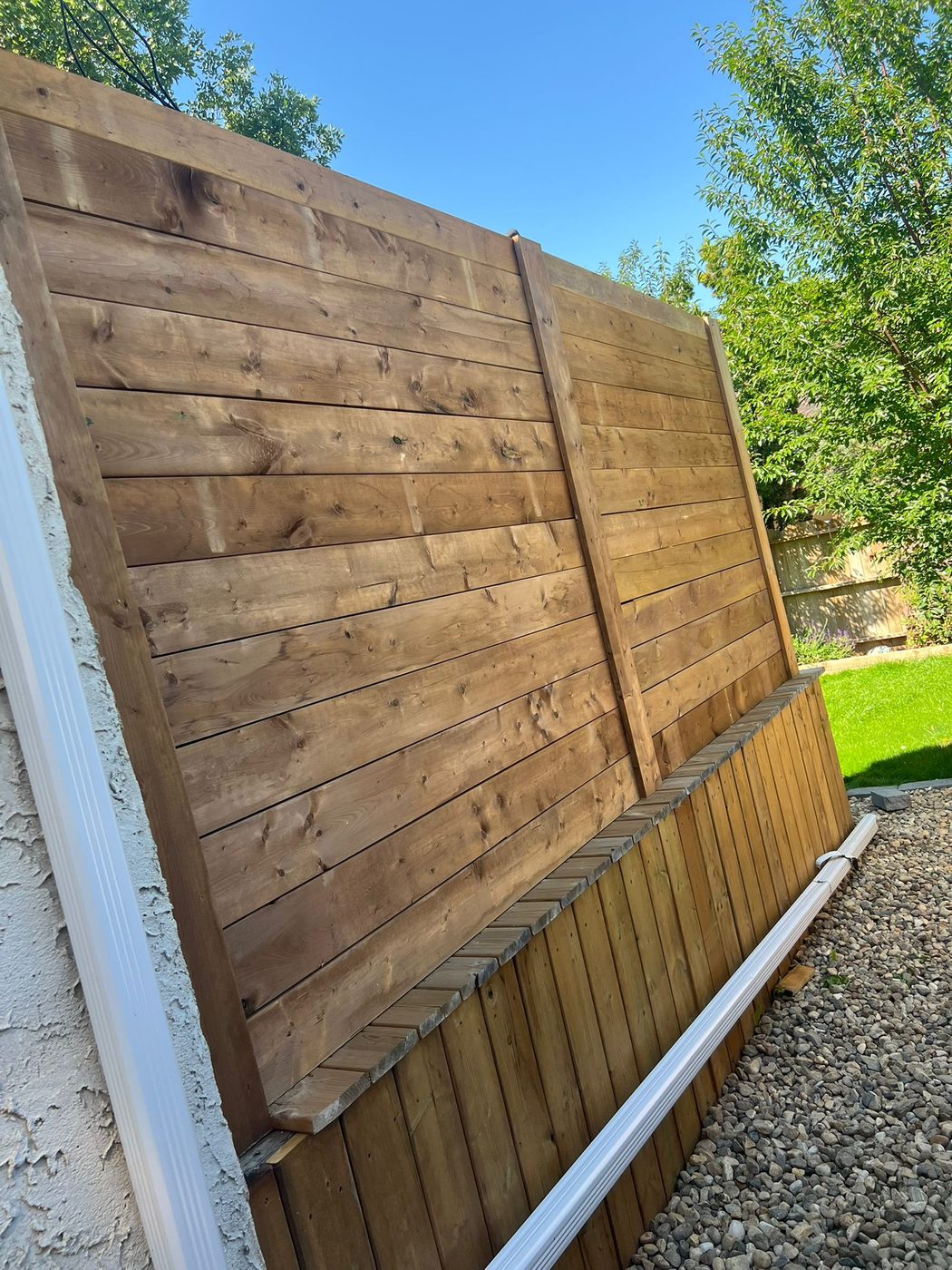 Covered deck pergola framing build Regina SK