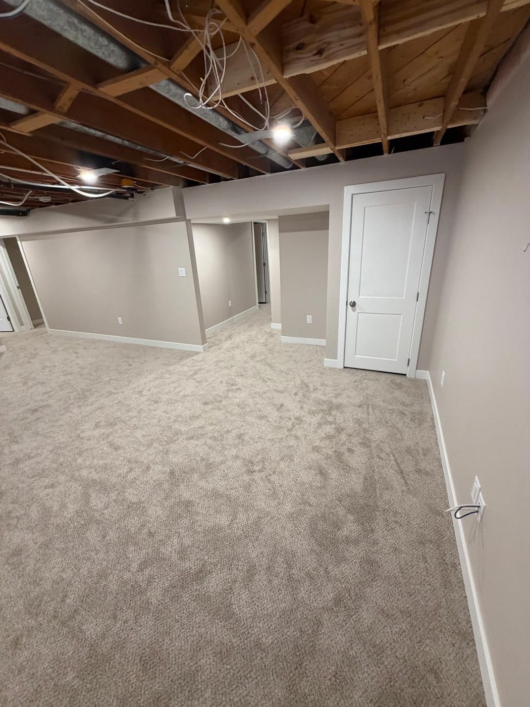 Finished basement main room development Regina SK