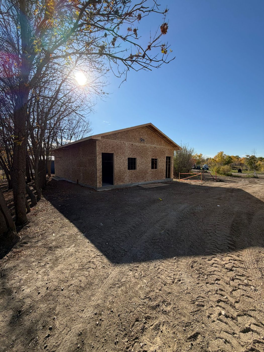 Detached garage new build exterior Regina SK