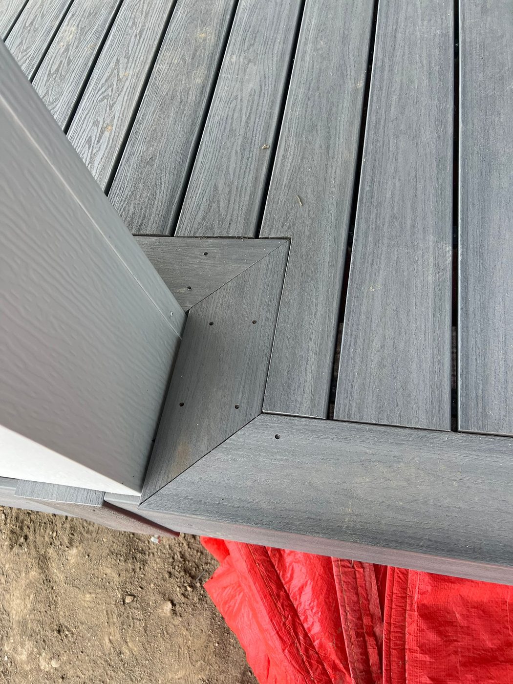 Composite deck on new build home Regina SK