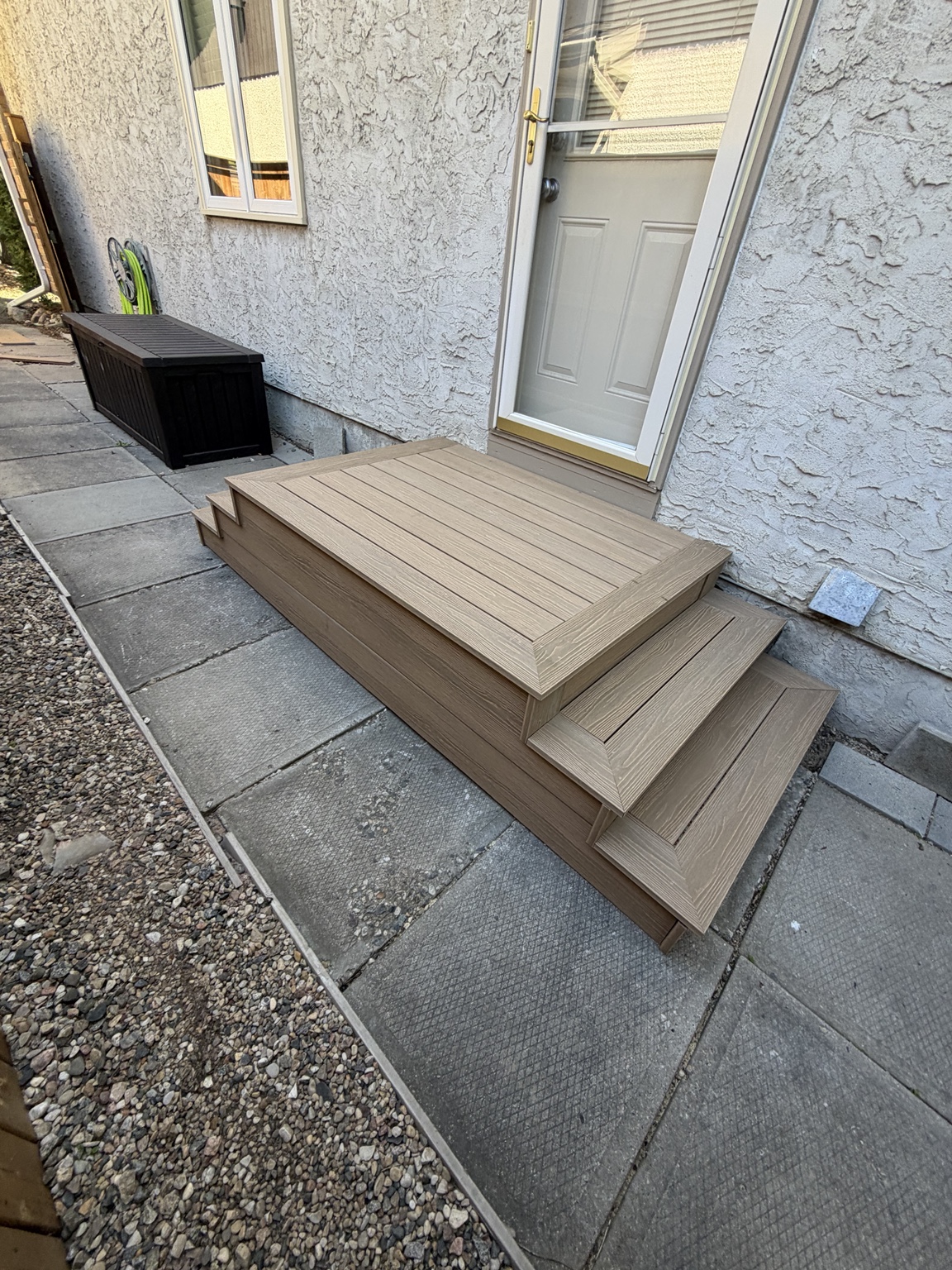 entry steps · before & after — view 2