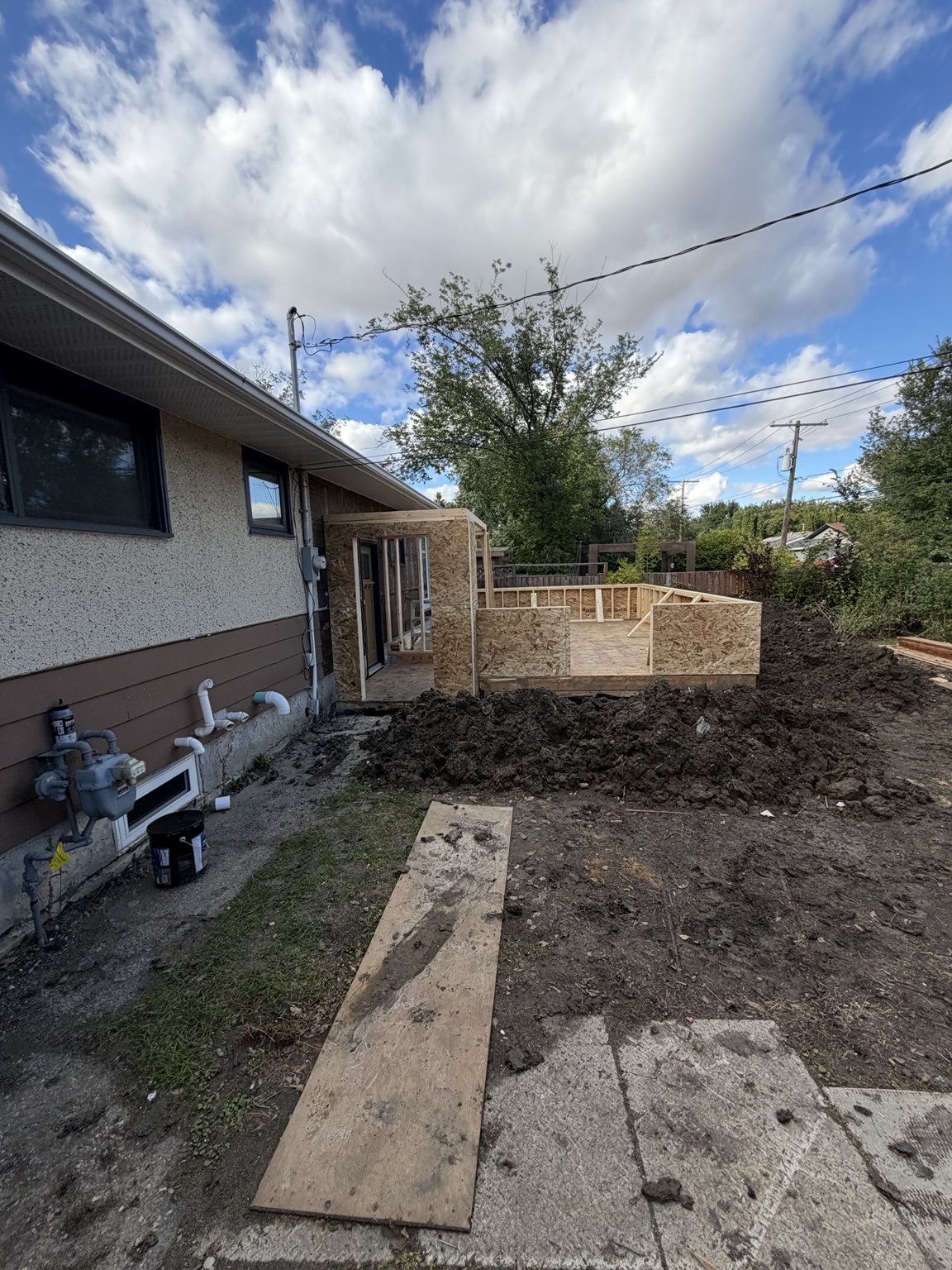 sunroom · build progress — view 3